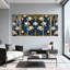 Plantes et fleurs, ensemble de 3 impressions sur toile-426285746