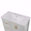 Meuble-lavabo 36 po avec lavabo, une armoire avec portes à fermeture douce, 4 tiroirs à fermeture douce, poignées en métal-374902489