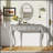 Luxury Makeup Vanity Desk with Oval Mirror, 3-Drawer Dressing Table for Jewelry Storage, Elegant Console Table for Home Decor-1788713996