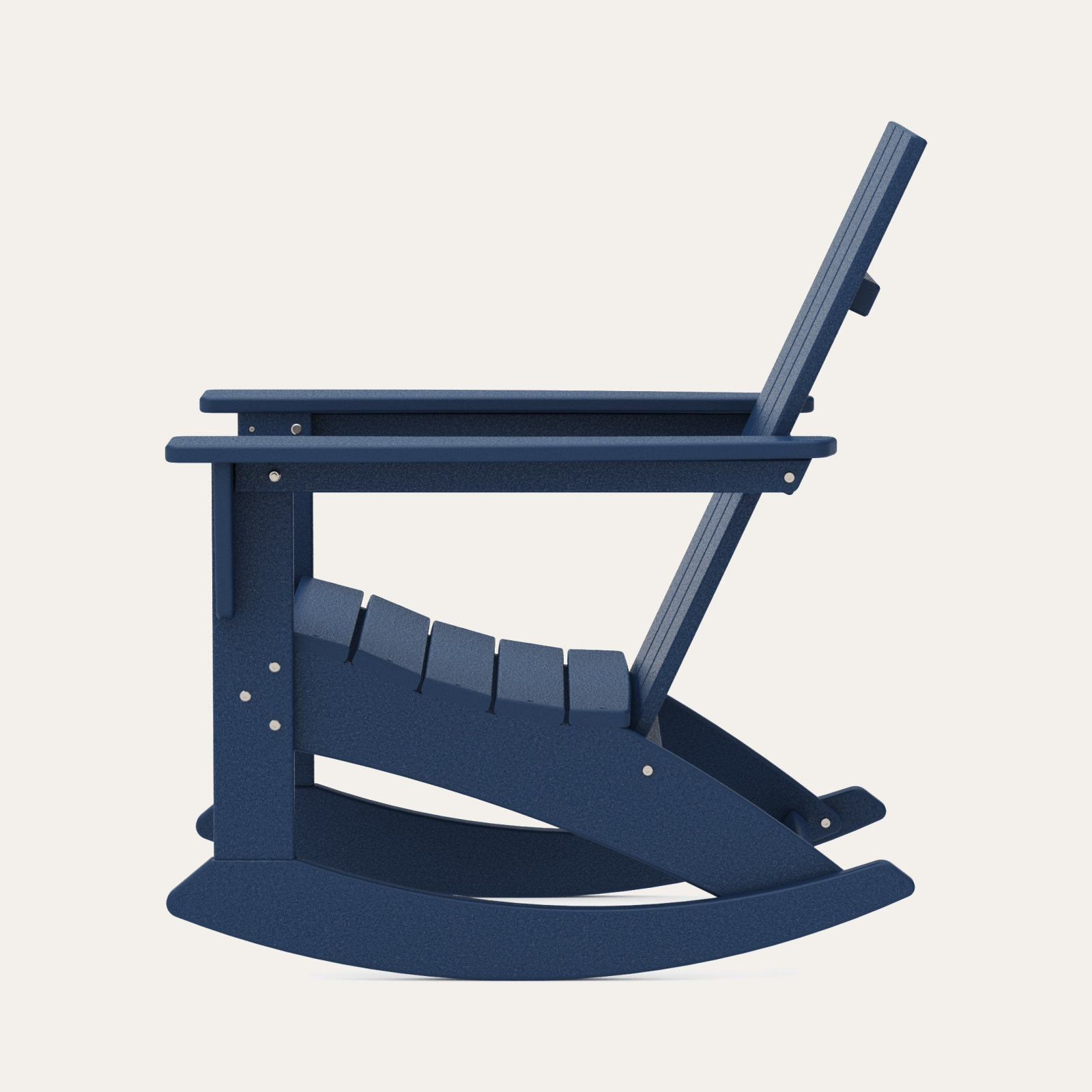 POLYWOOD® Modern Adirondack Patio Rocking Chair, Navy