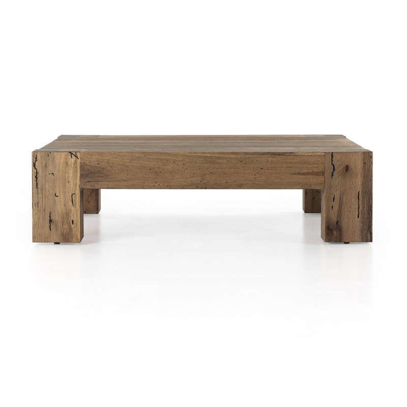 Abaso Coffee Table, Rustic Wormwood Oak
