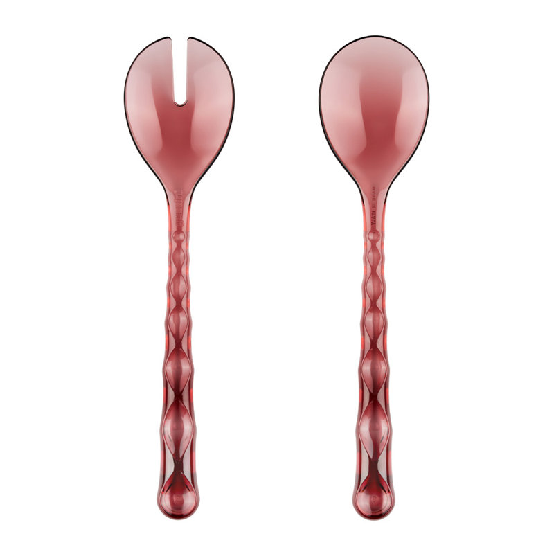 Vanity Salad Servers, Mauve