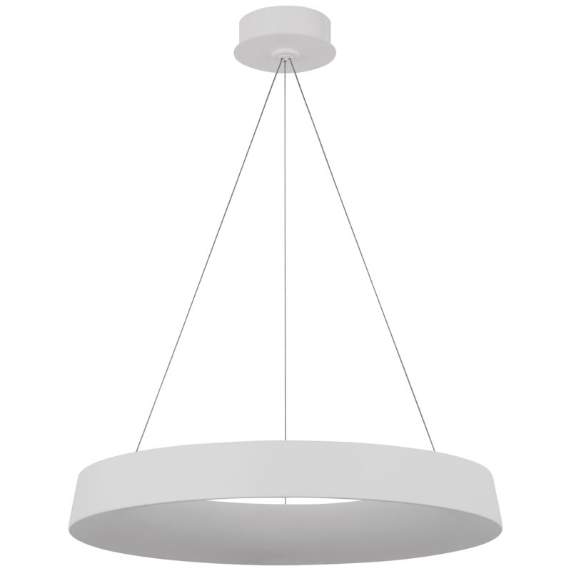 Neptune 6 - Light LED Chandelier, Matte White, Matte White