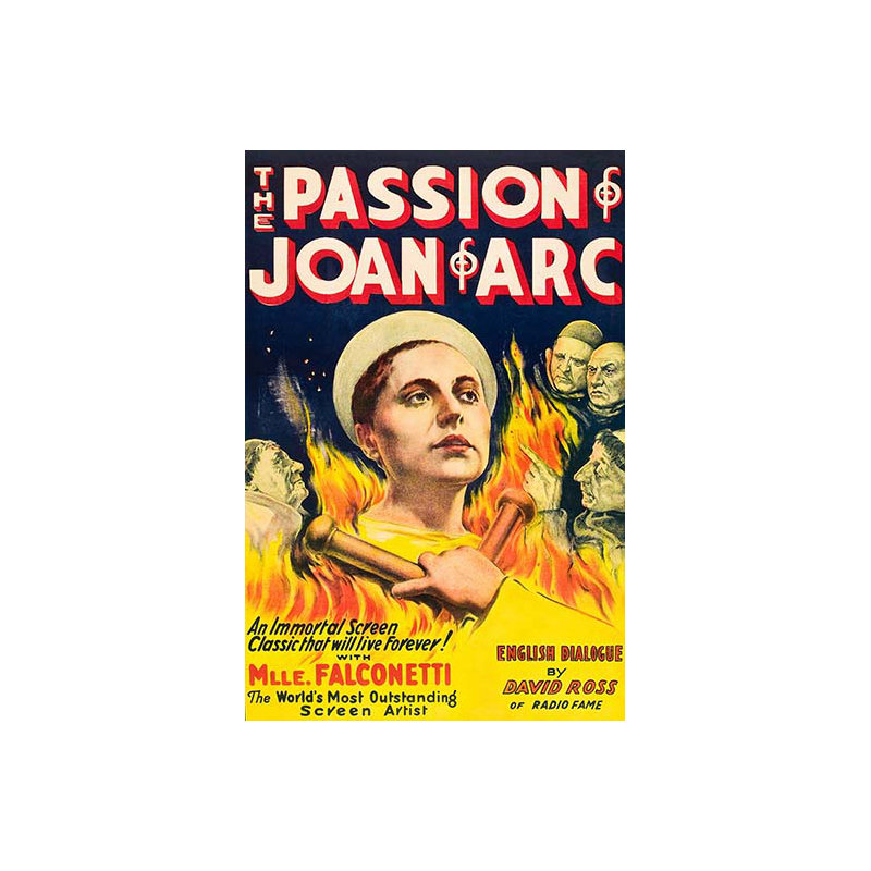 La passion de joan d’arc-impression de publicités, H 36 po x l 24 po x P 1,5 po