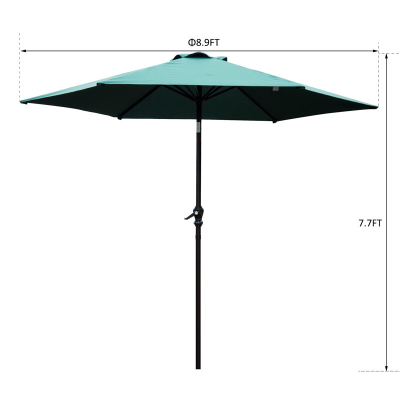 Parasol de marché 108 pi Hector, Vert
