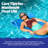 TRC Recreation Splash 1.25" Thick Pool Float Mats, Bahama Blue/Flamingo Pink
