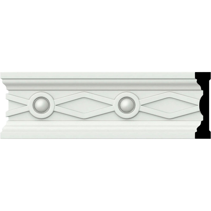 Grand rail de chaise Endurathane Federal, H 3 1/8 po x P 3/4 po x L 94 1/2 po, (répétition 3 7/8 po), apprêté en usine (paquet de 8)