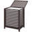 Bamboo Laundry Hamper With Lid, Laundry Basket With Removable Liner Bag, Dirty Clothes Hamper, 19.75 X 14.25 X 23.5 Inches, Coffee