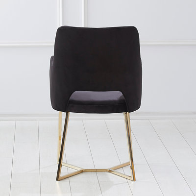 Fauteuil en tissu noir