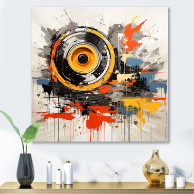 Vintage Vinyl Music Serenade I - Vinyl Records Metal Wall Art