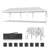 Heavy Duty 30 Ft. W x 10 Ft. D Steel Pop-up Canopy-98674916