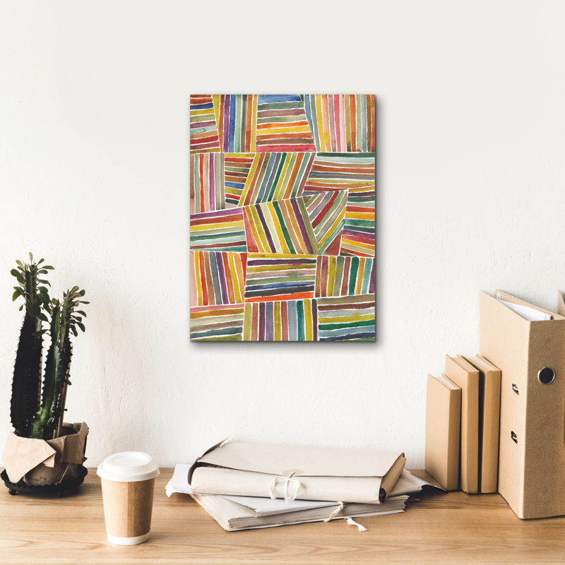  «Stripes 1» par Cheryl Warrick, art mural sur toile