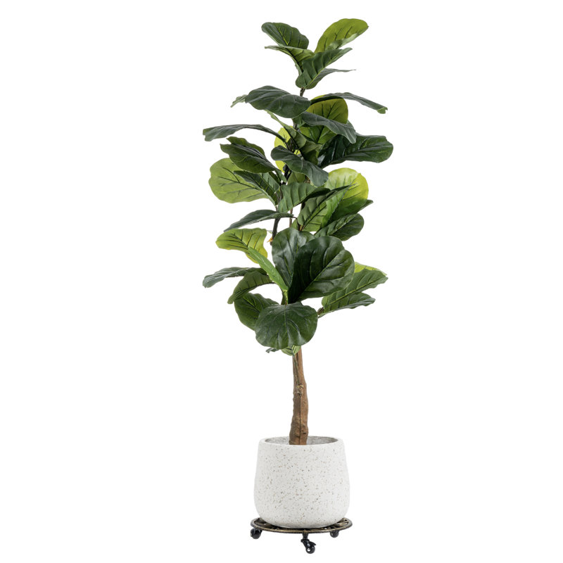 Cast Iron Metal Roller Plant Stand Caddy