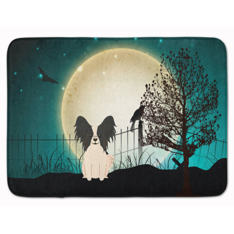 Tapis pour salle de bain Dorismond, Noir / blanc