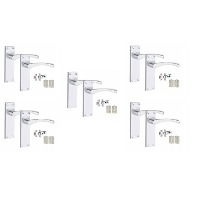  5 Sets Victorian Scroll Astrid Door Handle