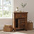 Montanca Acacia Solid Wood Rustic Nightstand with Drawer & Storage Cabinet-1995047735