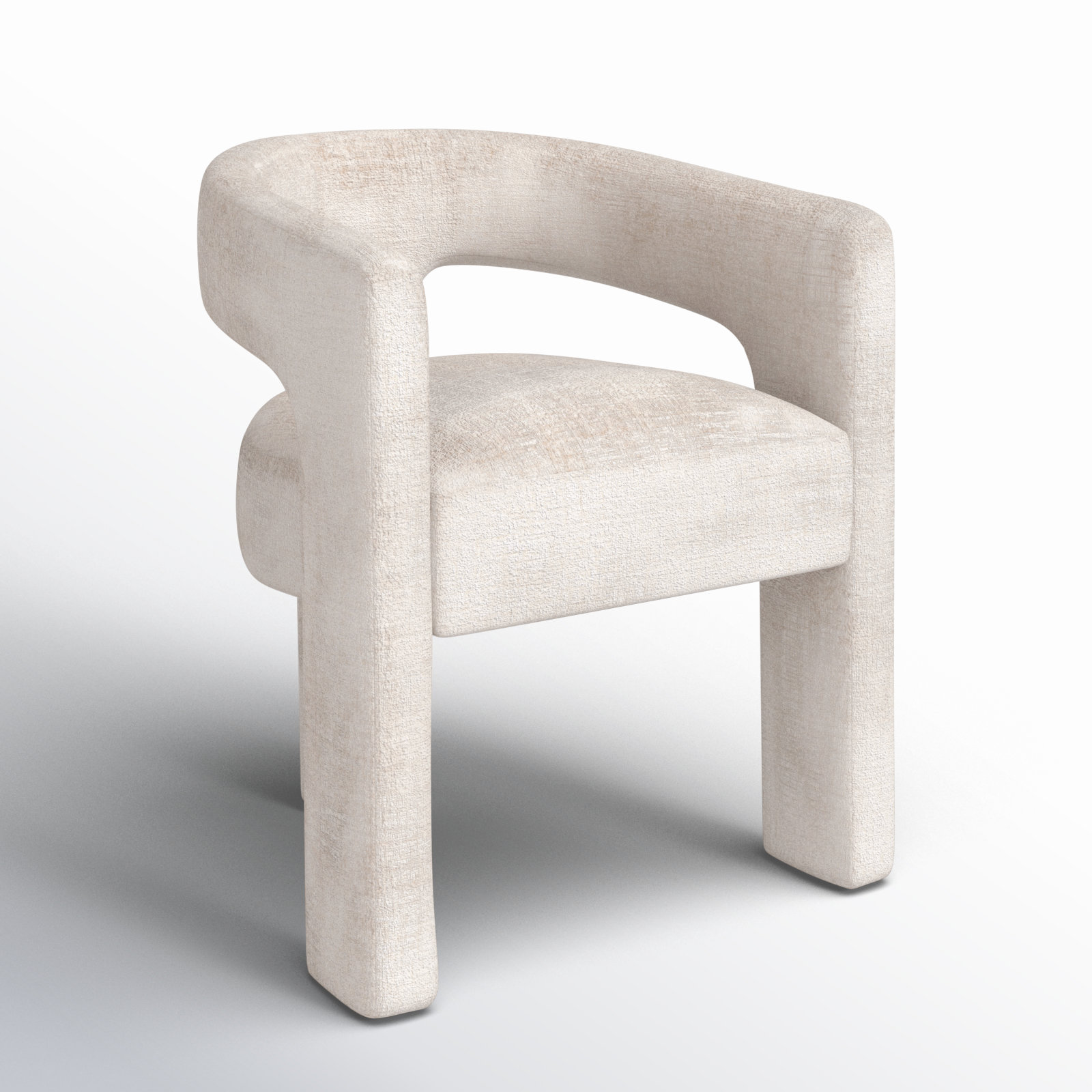 Darlington Dining Table Set, Gwen Natural Beige Microsuede, Washed