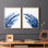 Indigo Arch I - reproduction encadrée de qualité supérieure - prête à être accrochée - aucun clou requis - aucun clou requis