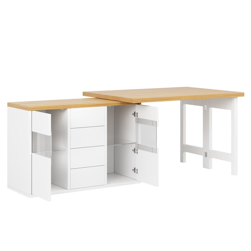 Metal Base Dining Table
