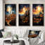 "Christianity Skyline The", 3 pièces sur toile-1119280659-1119280670