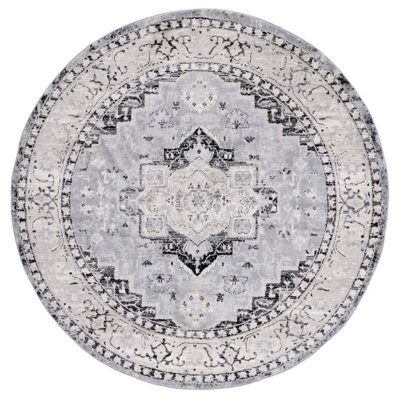 Brentwood Performance Oriental Rug, Round 6'7"