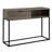 Rustic Oak With Black Finished Legs Writing Desk