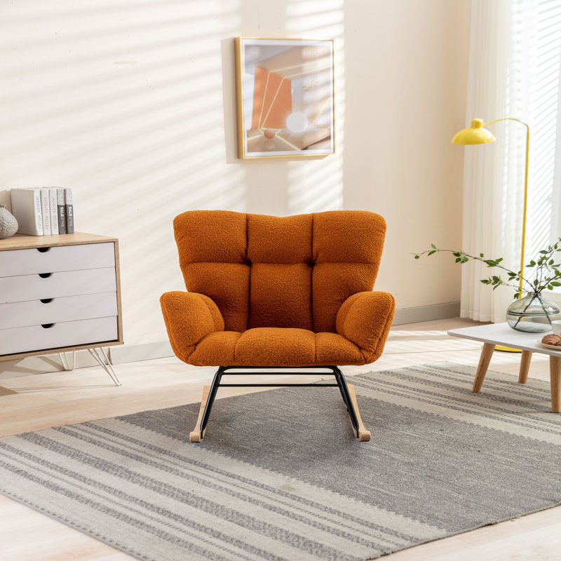 Chaise de chambre de bébé à bascule Teddy, Caramel