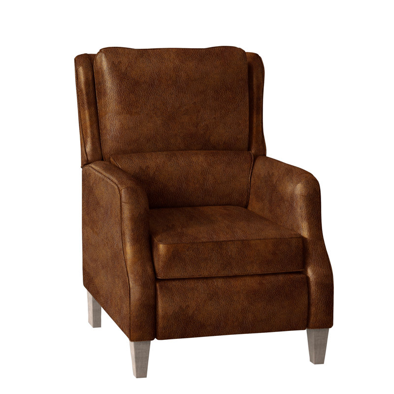 Schaumburg Recliner, Stone, Power, Aspen Lenado Brown Genuine Leather