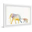 «Chad Mom and Baby Elephant», reproduction encadrée-412820949