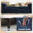 CHIRA  Oversized Bed Ottoman, Blue Chenille Upholstered Extra Long Bench with Arms-797727211