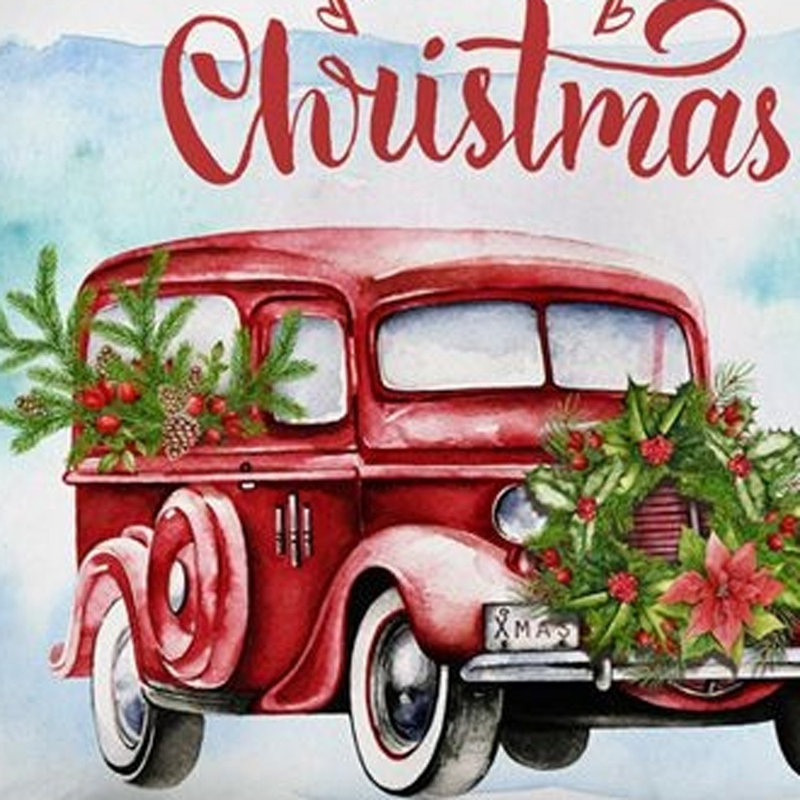 Ensemble de deux coussins Merry Christmas Tis The Season Thow