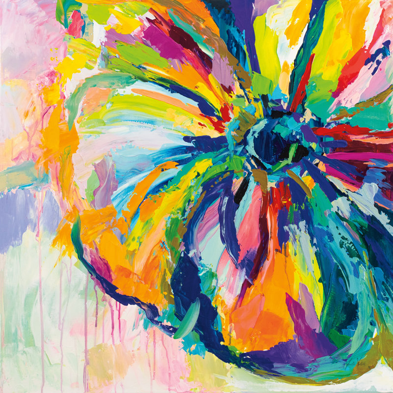 «Engager Crop» par Jeanette Vertentes - peinture sur toile sans cadre, H 8 po x l 12 po