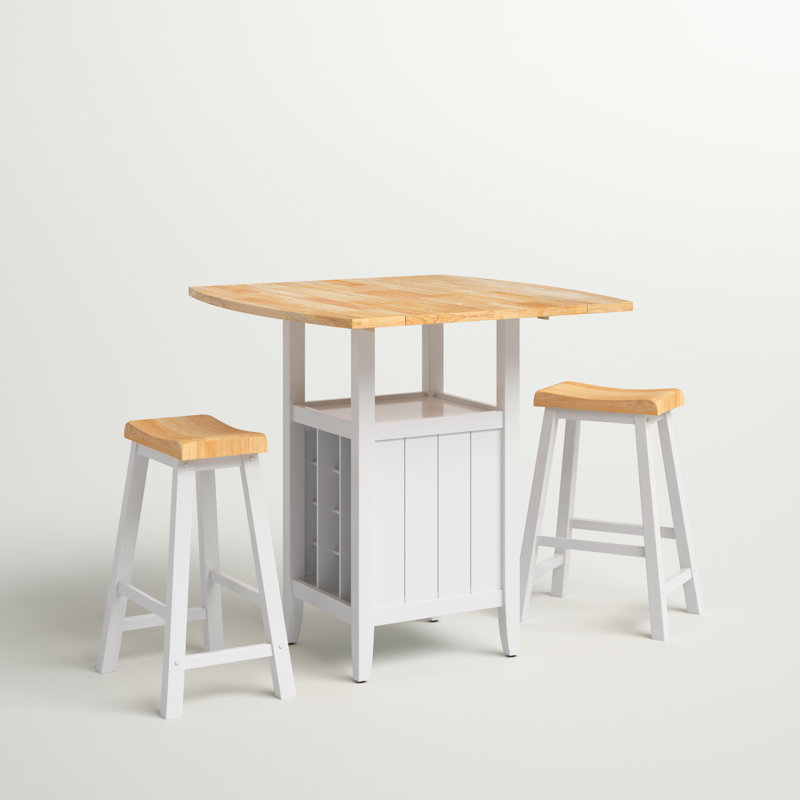 Studebaker 2 - Person Solid Wood Solid Wood Top Four Leg Dining Set