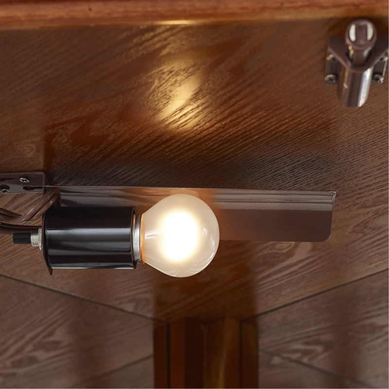 6 Shelf Lighted Corner Curio Cabinet With Adjustable Tempered Glass Shelves And Mirror Back(E26 Light Bulb Not Included), Oak