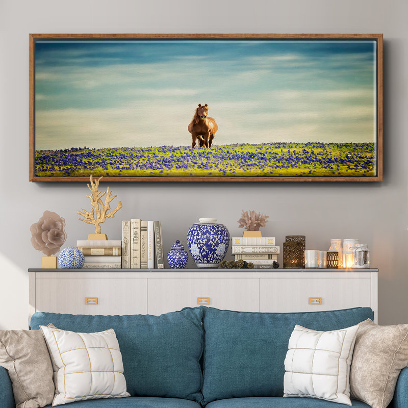 Sunlit Midwest II- Framed Canvas, 20" H x 50" W
