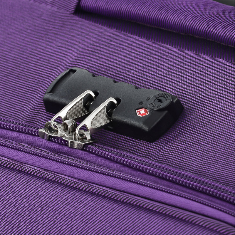 Ensemble de 3 valises extensibles Softside Valise, Mauve