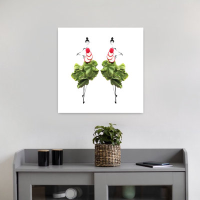 Radis vert, mode, plante minimaliste moderne, art mural