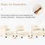 Canapé modulaire beige à 3 places en L avec chenille plissée respirante et tissu de soutien ergonomique-16866445