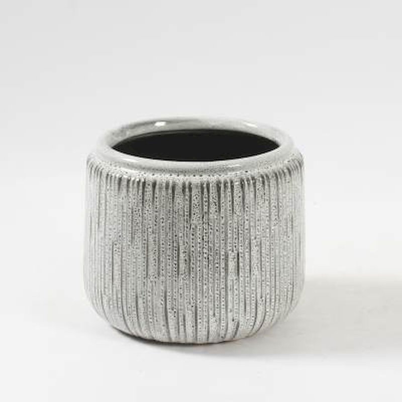 Pot de fleurs en céramique Wilhelmina, H 5,51 po x l 6,69 po x P 6,69 po