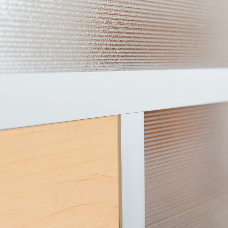 Cloisons de bureau modernes 4 panneaux Orrie, Orme, Standard