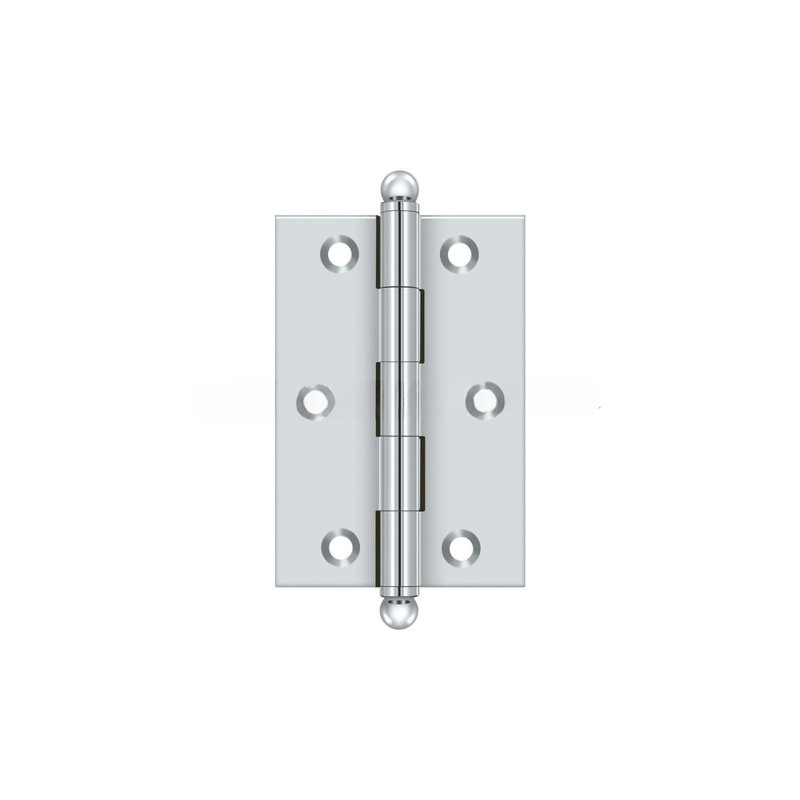 3'' x 2'' Butt Bearing Hinge, Polished Chrome
