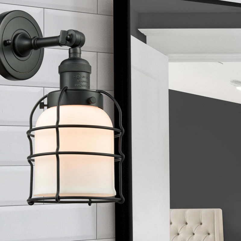 Richburg Dimmable Bath Sconce, Matte White Cased, Incandescent