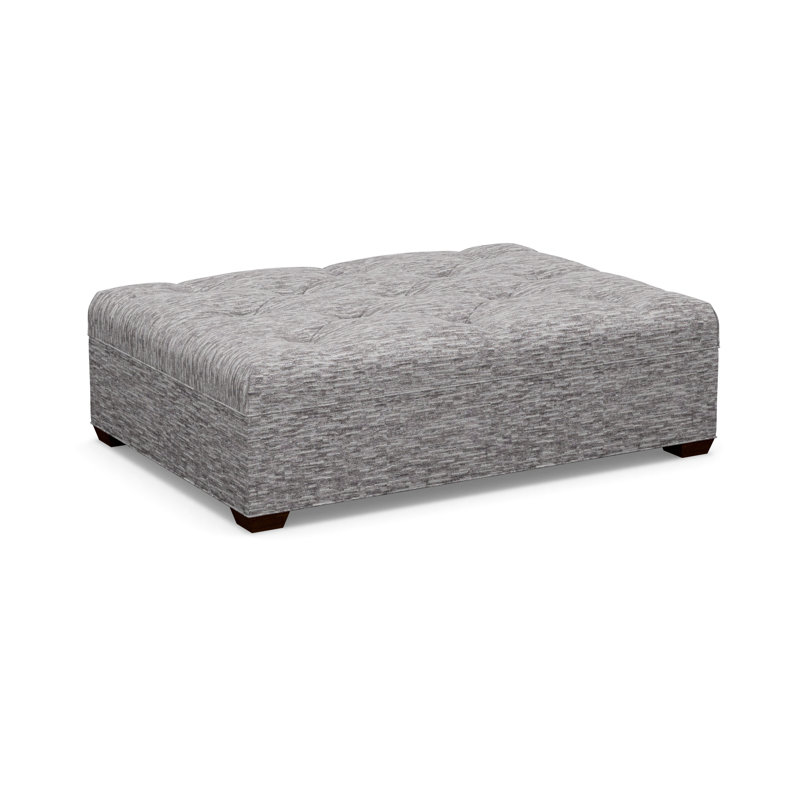Tufted Ottoman, 8172-81, Walnut