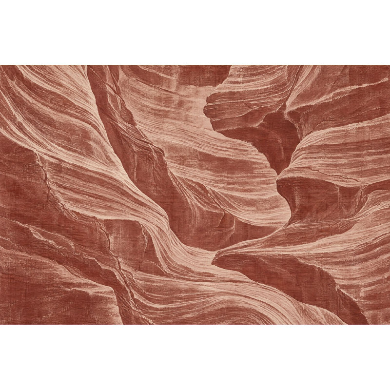 Murale Canyon Rock, 100 po x 96 po, Texturé non collé
