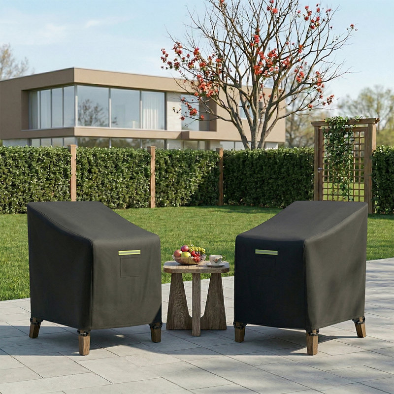 600D Heavy Duty All-Weather Patio Chair Sofa Covers, Waterproof UV Resistant Deep Seat Cover for Outdoor Furniture