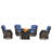 Carolina 4 - Person Outdoor Seating Group With Fire Pit-110967160