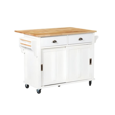 47.24"Nordic solid wood dining cabinet for kitchen island cooking counter