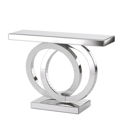 Modern Glam Mirrored Console Table For Living Room/foyer