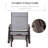 Outsunny Outdoor Glider Chair, Gliders For Outside Patio With Steel Frame And Mesh Fabric For Backyard, Garden, And Porch, Gray-646041480