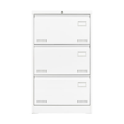 3 Drawer Filing Cabinet With Lock, Metal Lateral File For Home Office, Large Capacity Storage, -Proof, Black 3 Proof & Easy Access